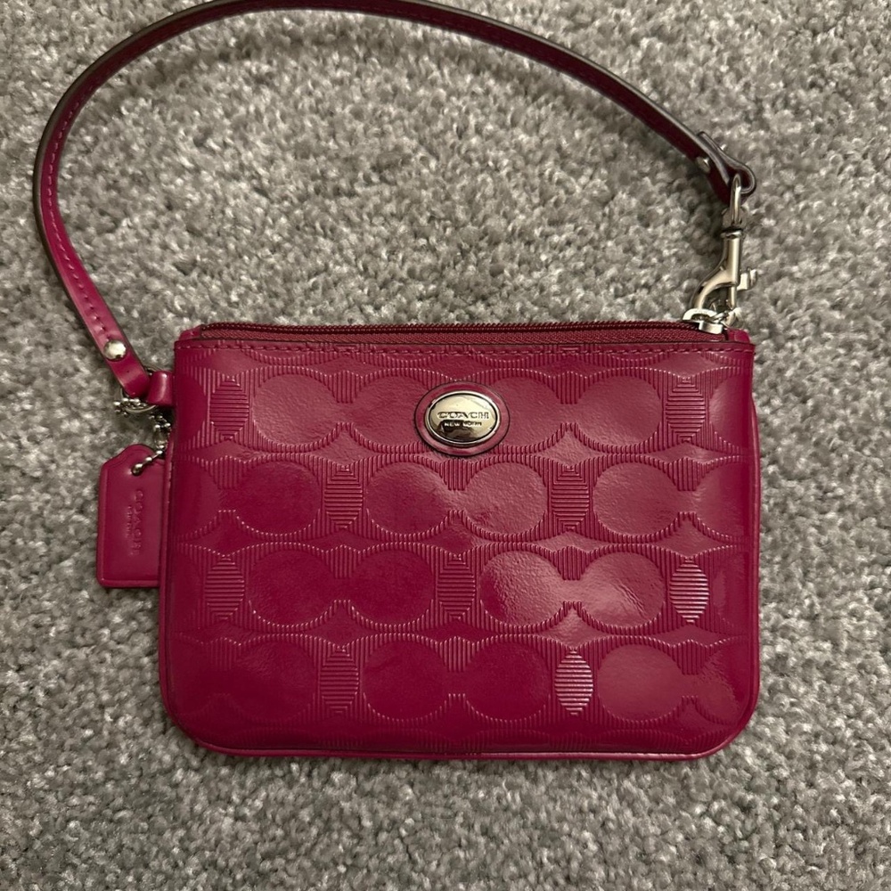 Maroon/Burgundy small coach wallet